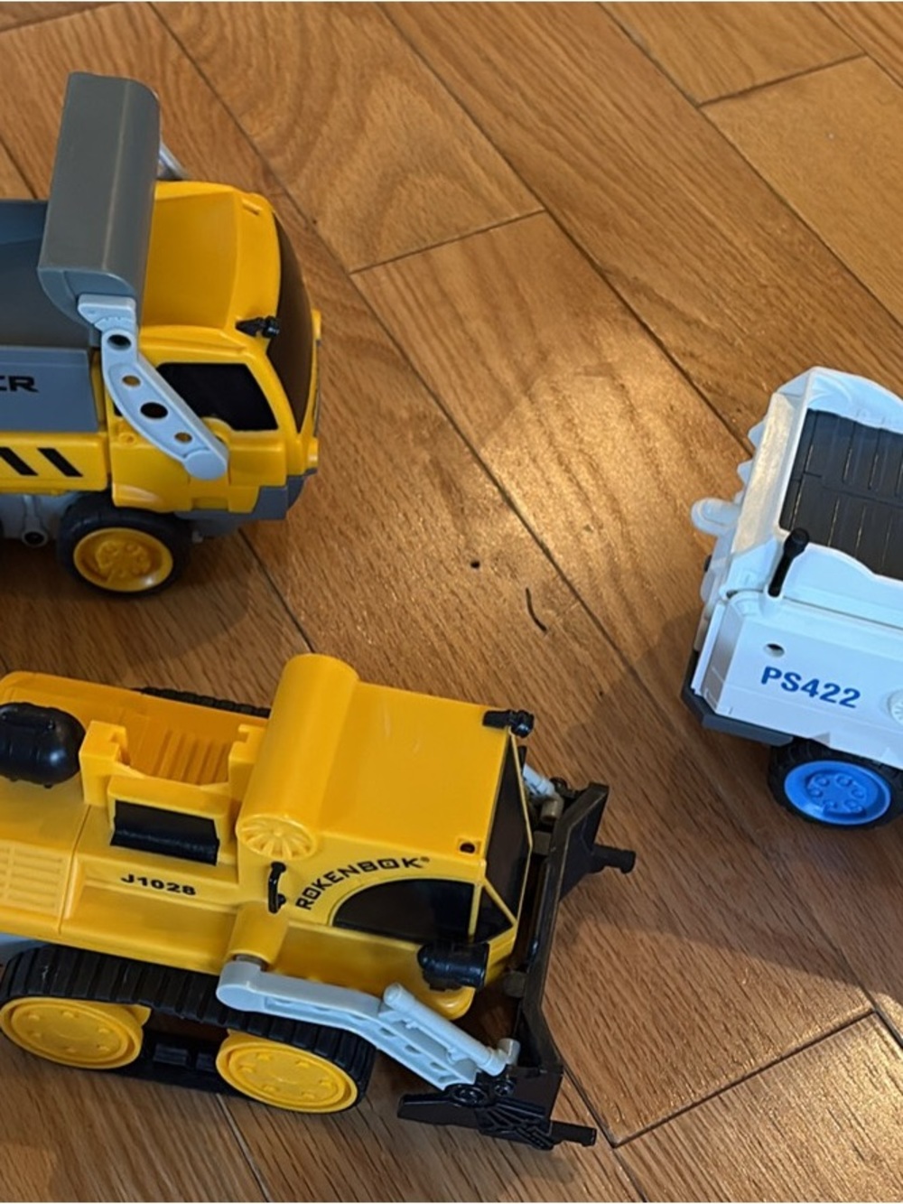 3 Rokenbok Remote Control Construction Trucks and Other Pieces